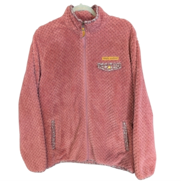 Simply Southern size large rose colored pullover fuzzy & warm - Picture 1 of 13